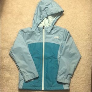 The North Face Kids YOUTH ZIPLINE RAIN JACKET (XS)